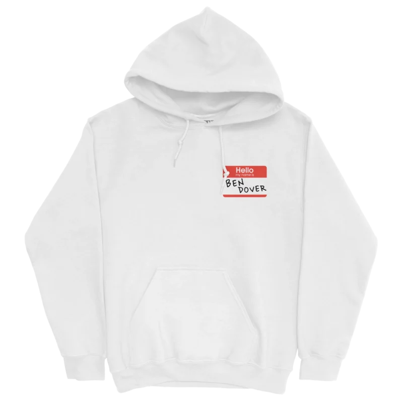 Ben Dover White Hoodie