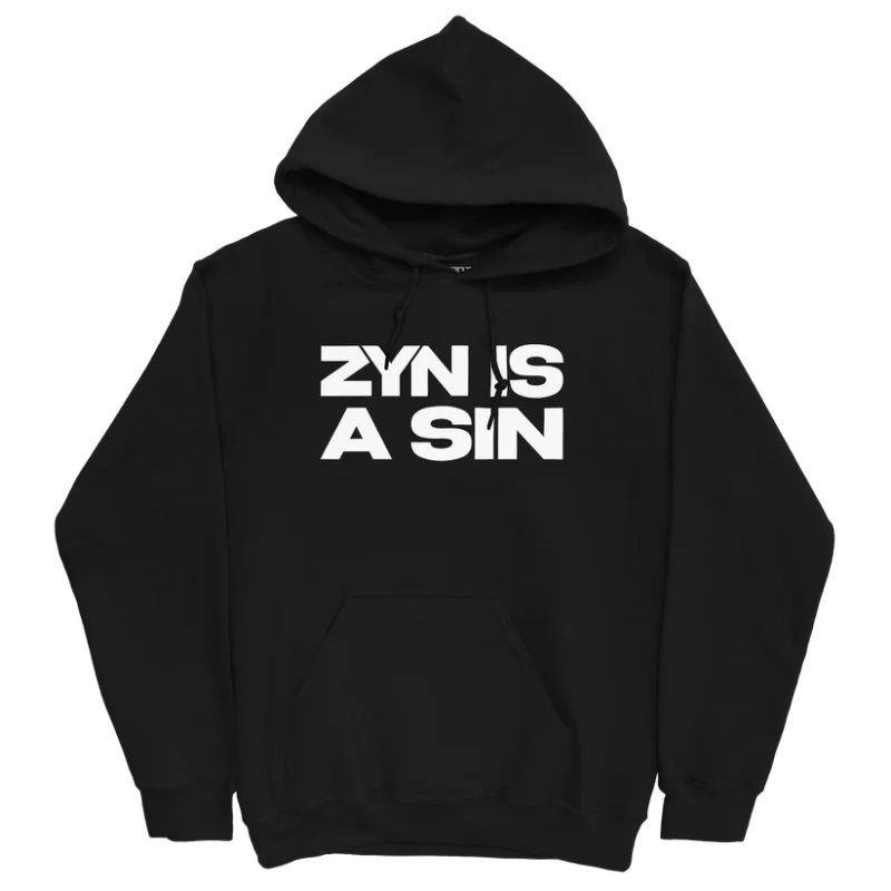 Zyn is a Sin Black Hoodie