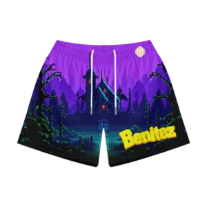 Benitez Halloween Mesh Shorts