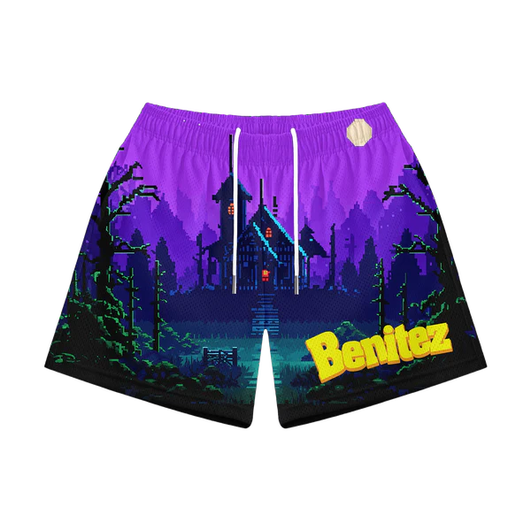 Benitez Halloween Mesh Shorts