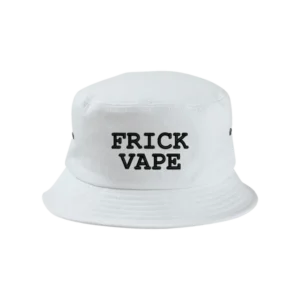 Frick Vape White Embroidered Bucket Hat