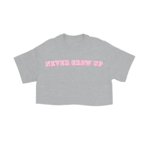 Girls Never Grow Up Cropped Tee