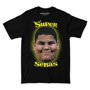 Super Sebas Black Tee