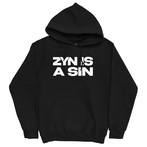 Zyn is a Sin Black Hoodie